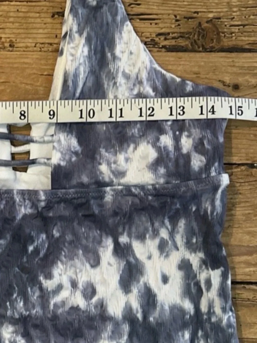 Athleta, Women's Telum 2 piece Blue Tie-Dye Swim Set, Size M EUC